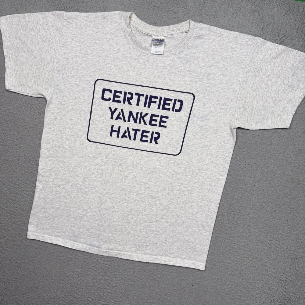 Vintage Y2K Certified Yankee Hater T-shirt